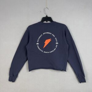 Gatorade Sweatshirt Womens Small Navy Blue Cropped Crewneck ACC Charlotte 2023